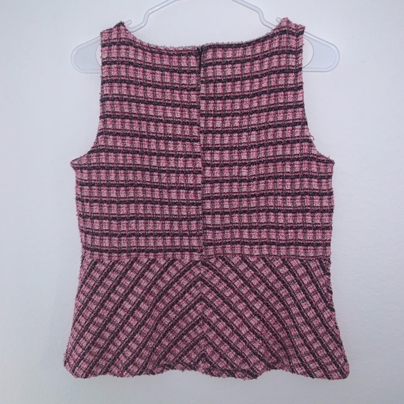 Ann Taylor Plaid Sleeveless Top Women’s M - Picture 6 of 9